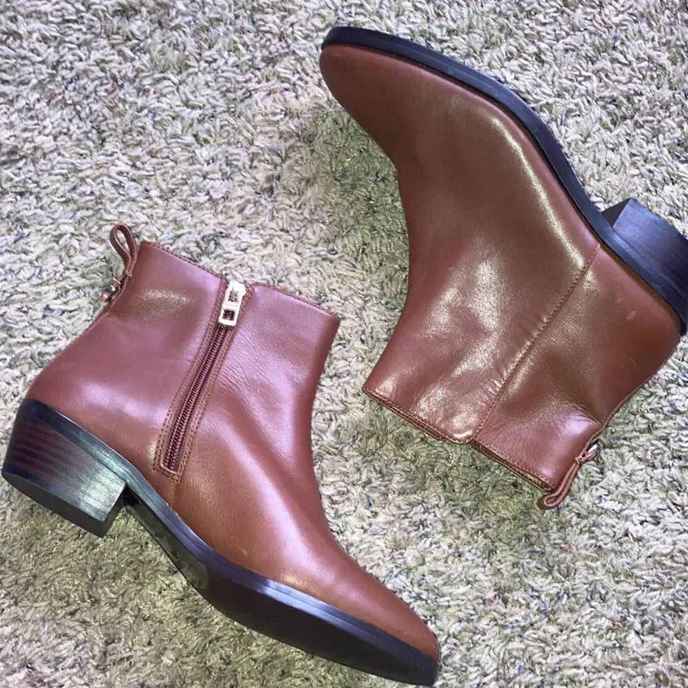 COACH CARMEN SIDE ZIP ANKLE BOOTIES
